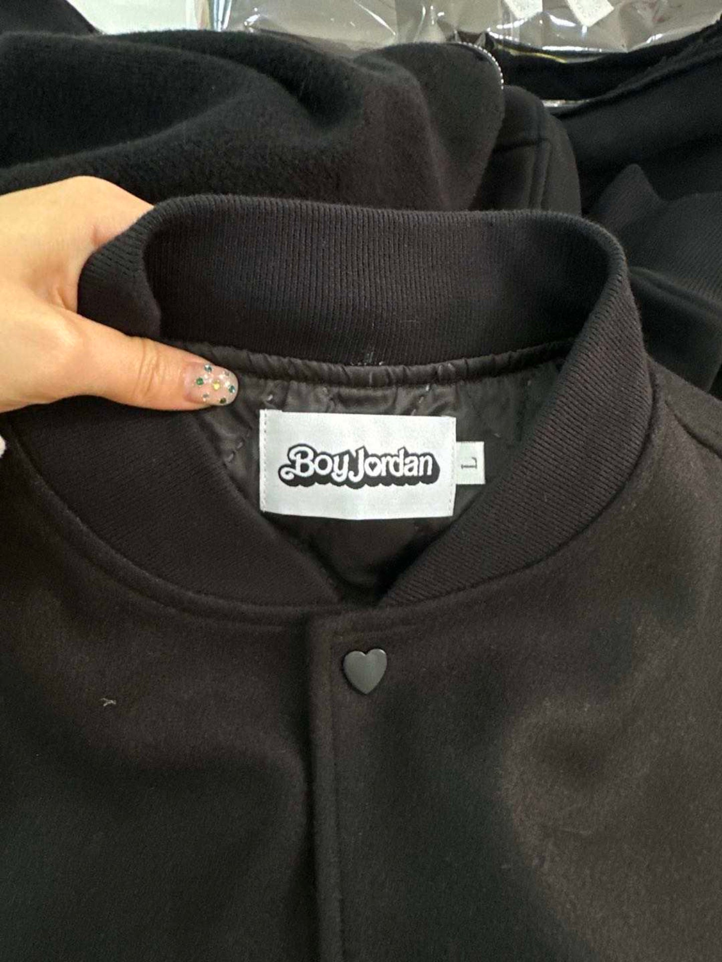 The Black Varsity Jacket