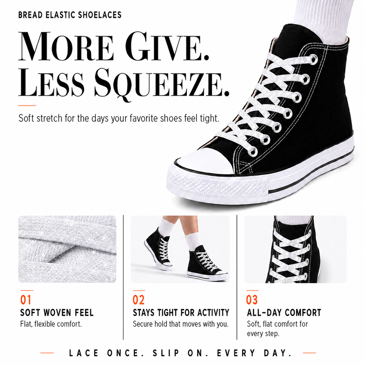 Sparkly Flat Bread Laces - Love, Boy Jordan