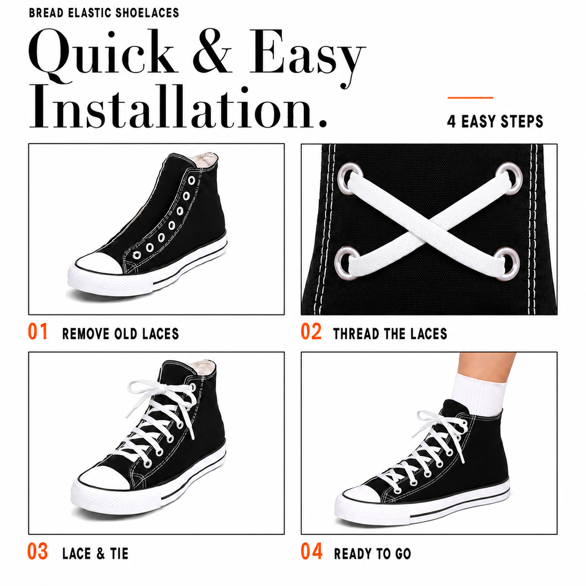 Sparkly Flat Bread Laces - Love, Boy Jordan