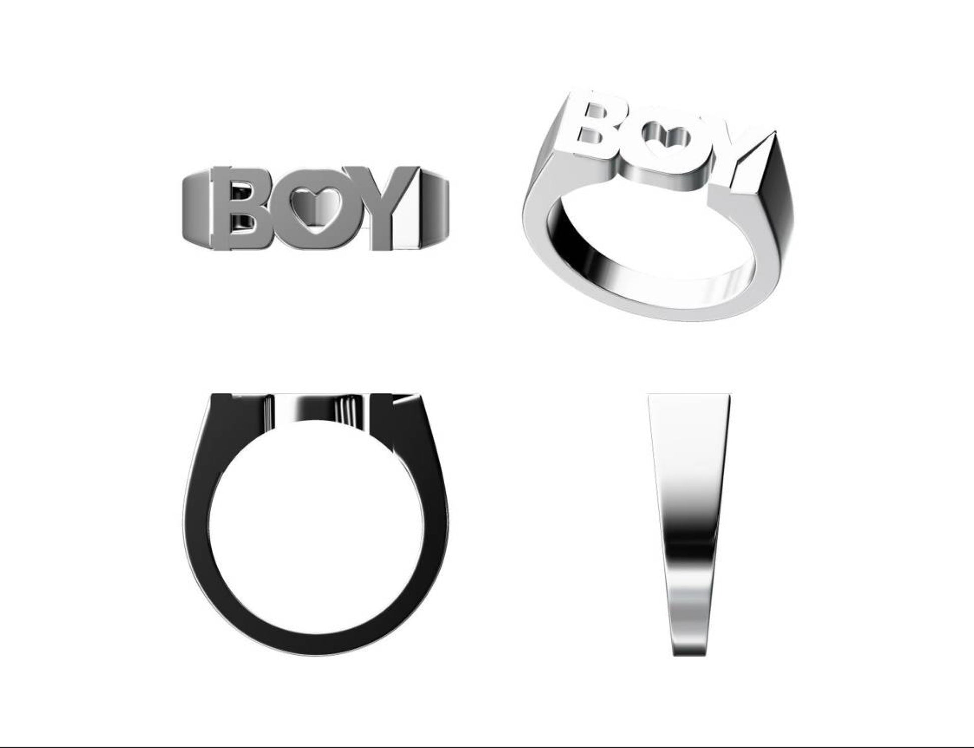 BOY Heart Ring - Love, Boy Jordan