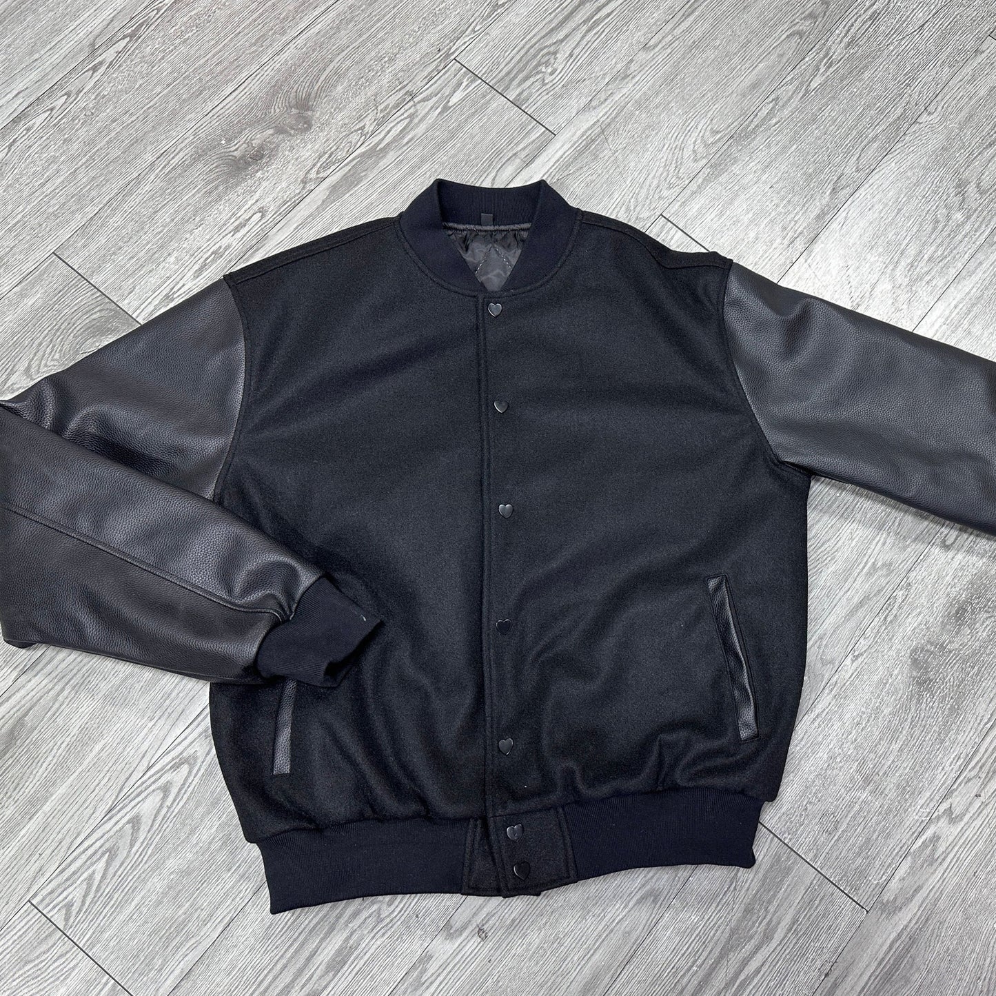 The Black Varsity Jacket