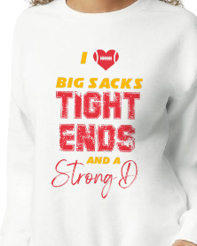 Big Sacks, Tight Ends Crewneck Sweatshirt