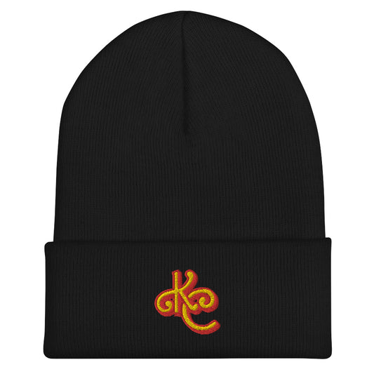 KC Red and Gold Cuffed Beanie - Love, Boy Jordan