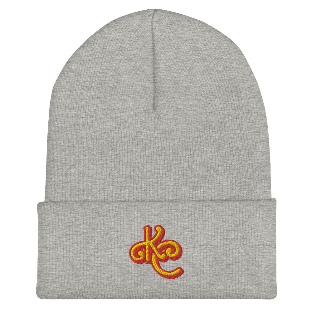 KC Red and Gold Cuffed Beanie - Love, Boy Jordan