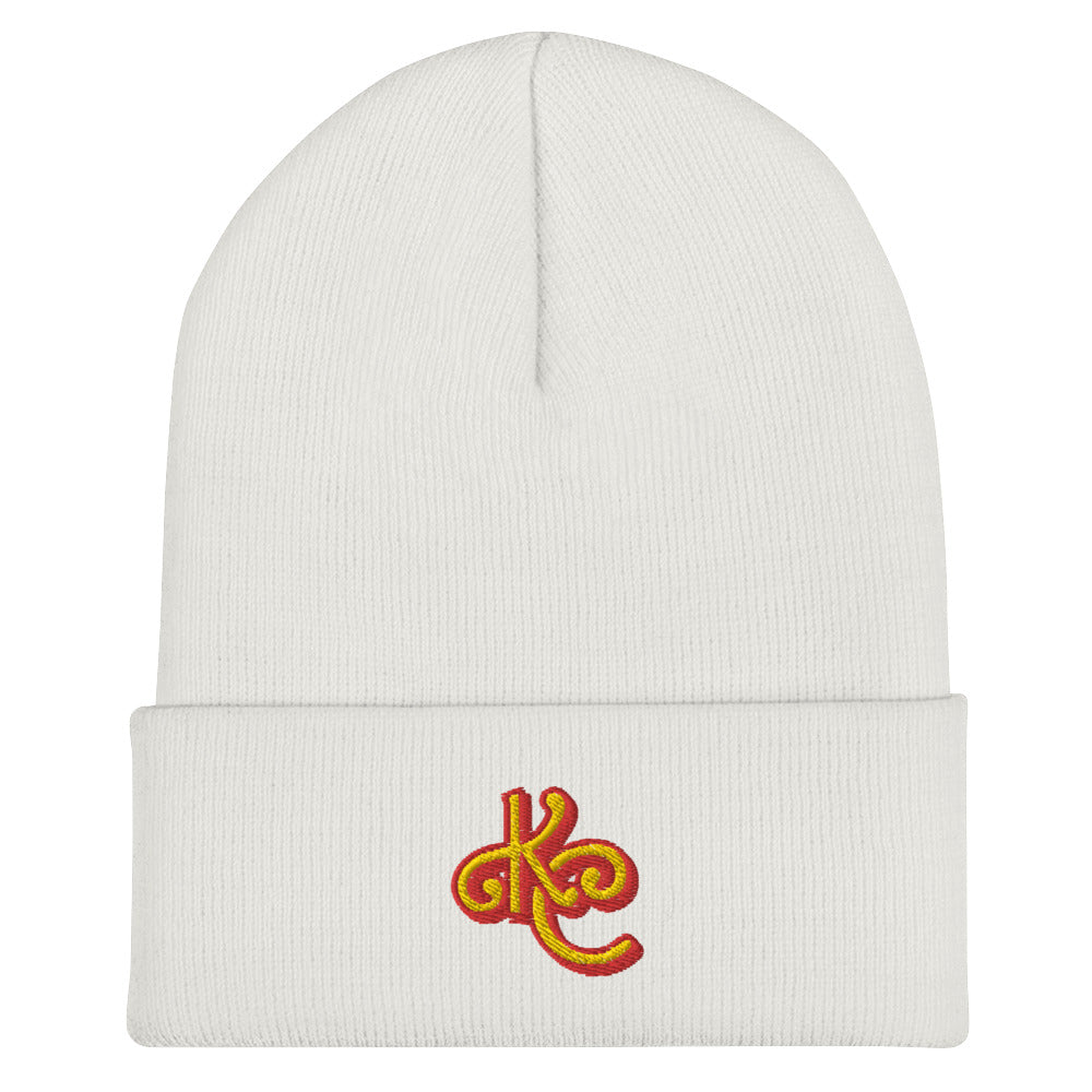 KC Red and Gold Cuffed Beanie - Love, Boy Jordan