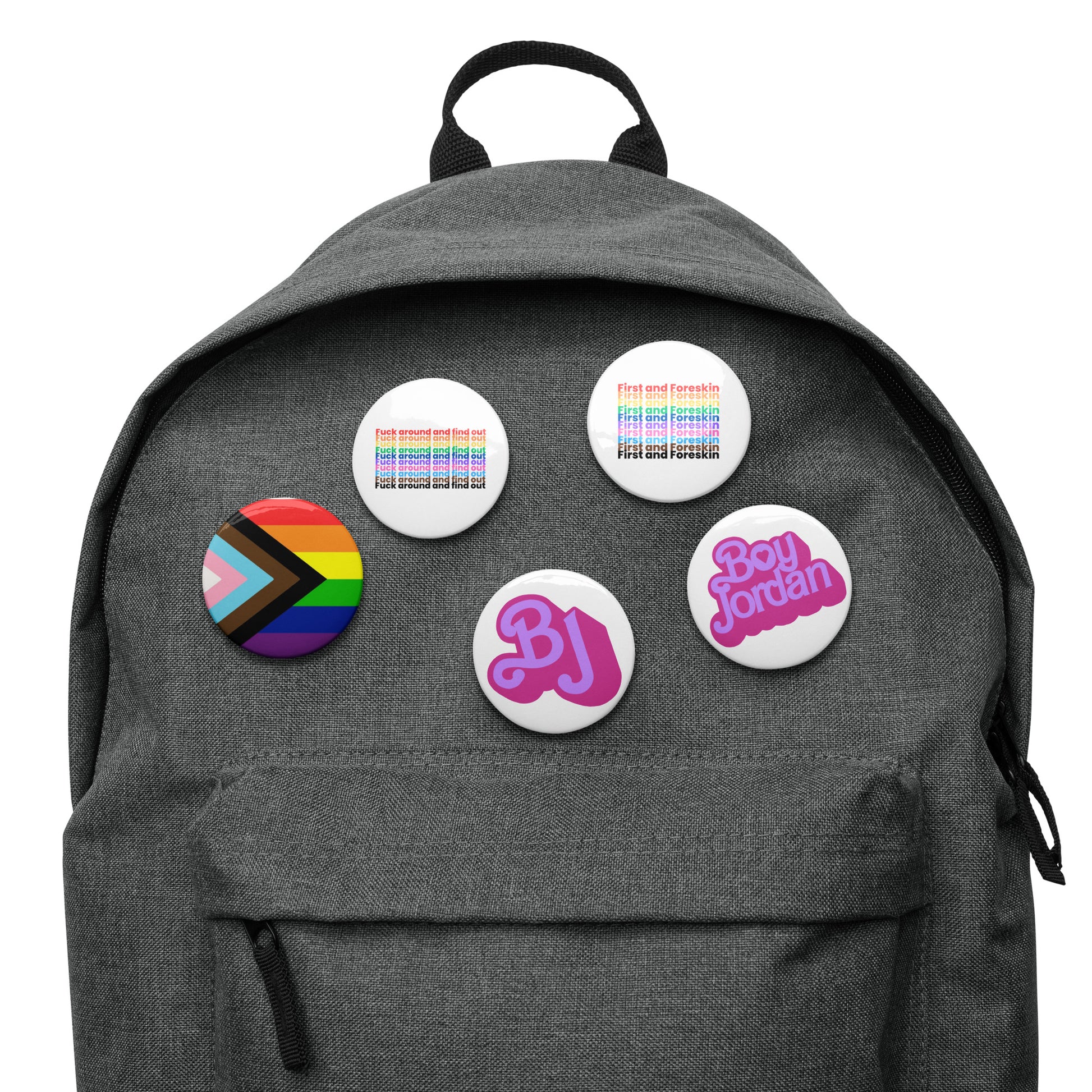 Set of PRIDE pin buttons - Love, Boy Jordan