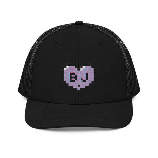 BJ Pixel Heart Trucker Cap - Love, Boy Jordan
