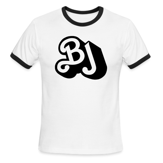 Men's Ringer T-Shirt - white/black