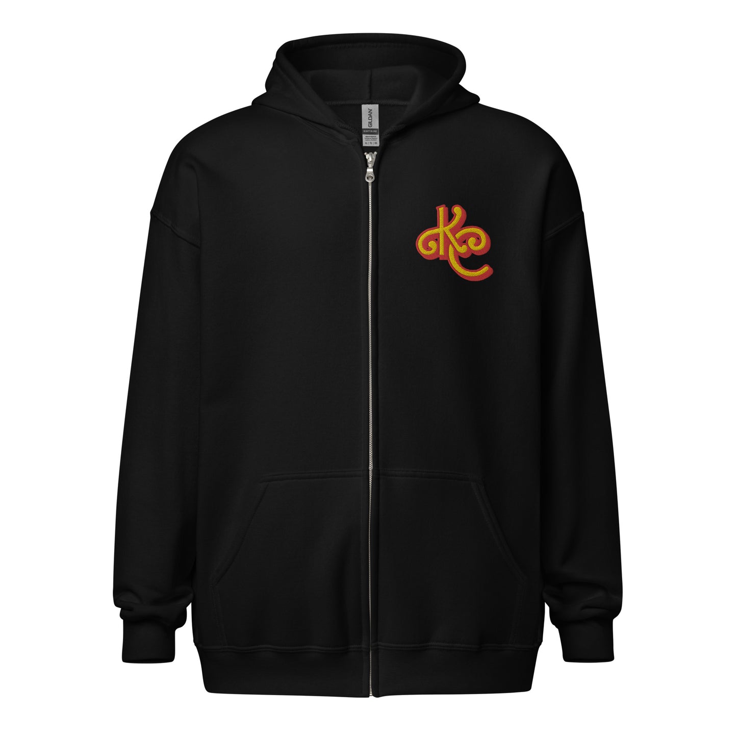 KC Red and Gold heavy blend zip hoodie - Love, Boy Jordan