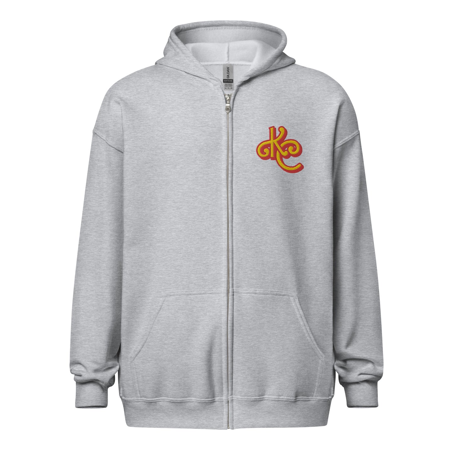 KC Red and Gold heavy blend zip hoodie - Love, Boy Jordan