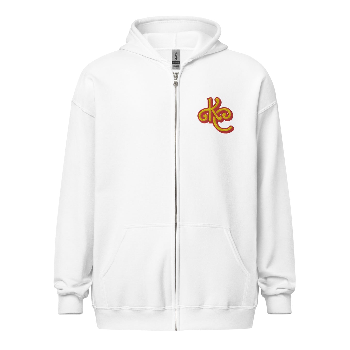 KC Red and Gold heavy blend zip hoodie - Love, Boy Jordan