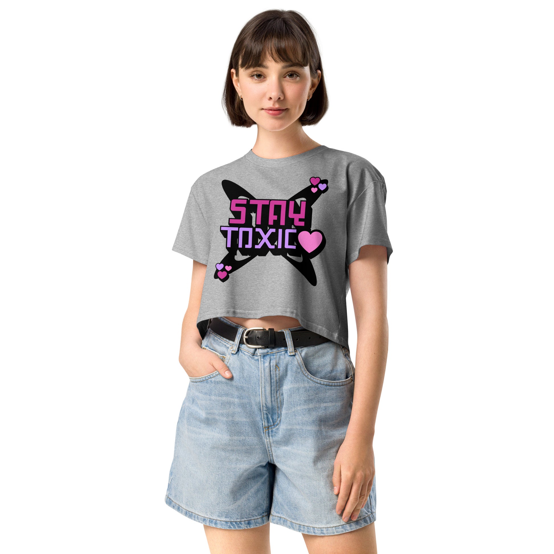 Stay Toxic Women’s crop top - Love, Boy Jordan