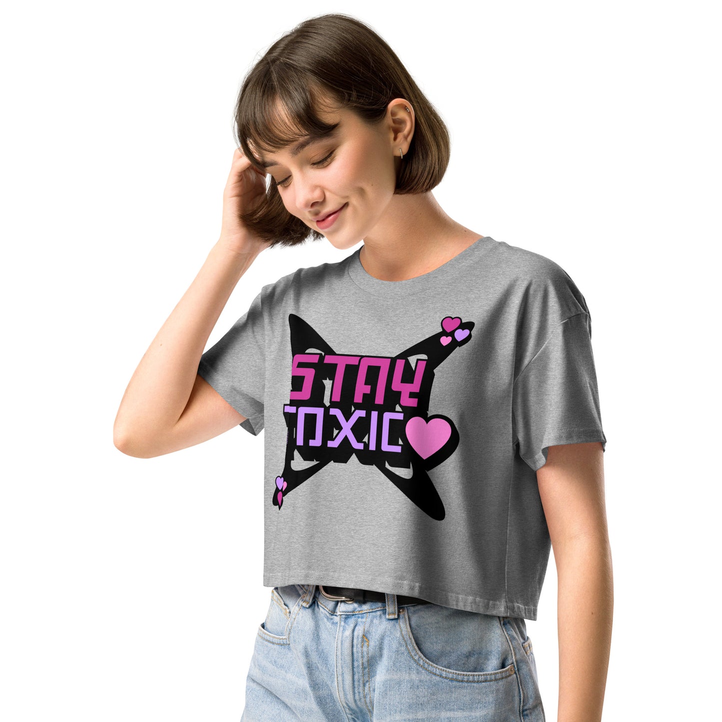 Stay Toxic Women’s crop top - Love, Boy Jordan