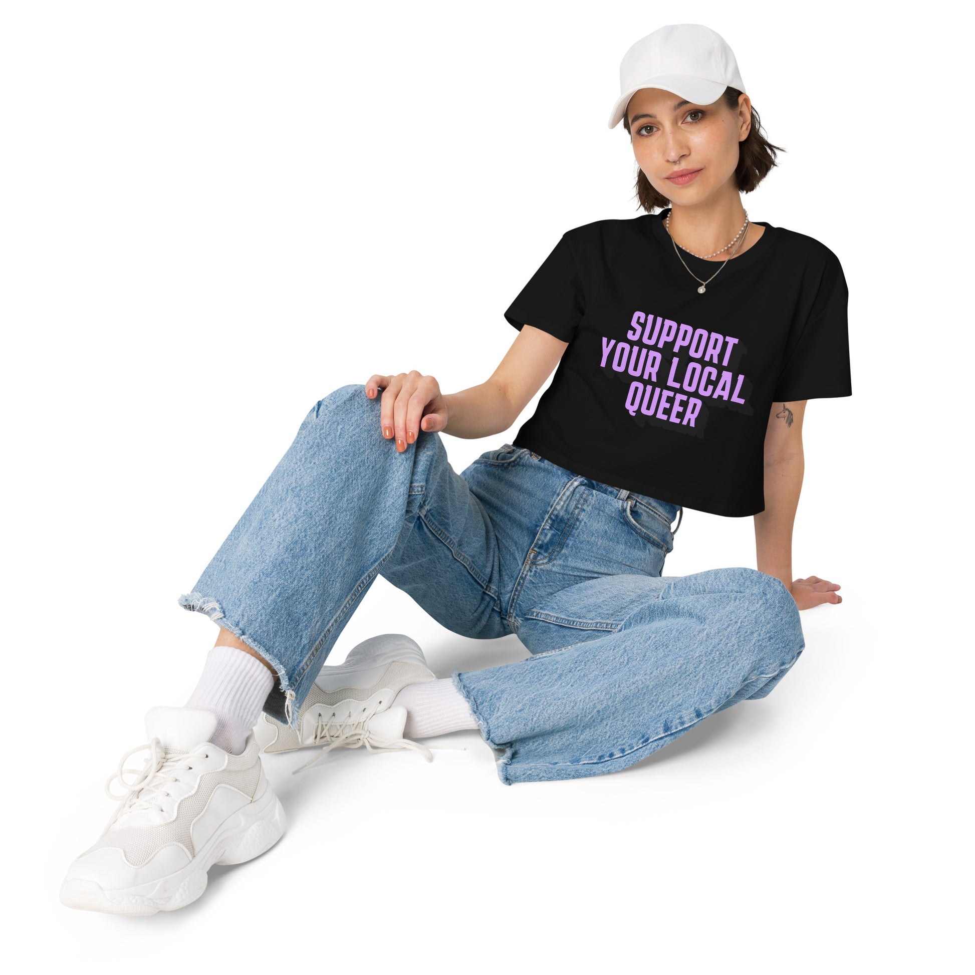 Women’s Queer crop top - Love, Boy Jordan