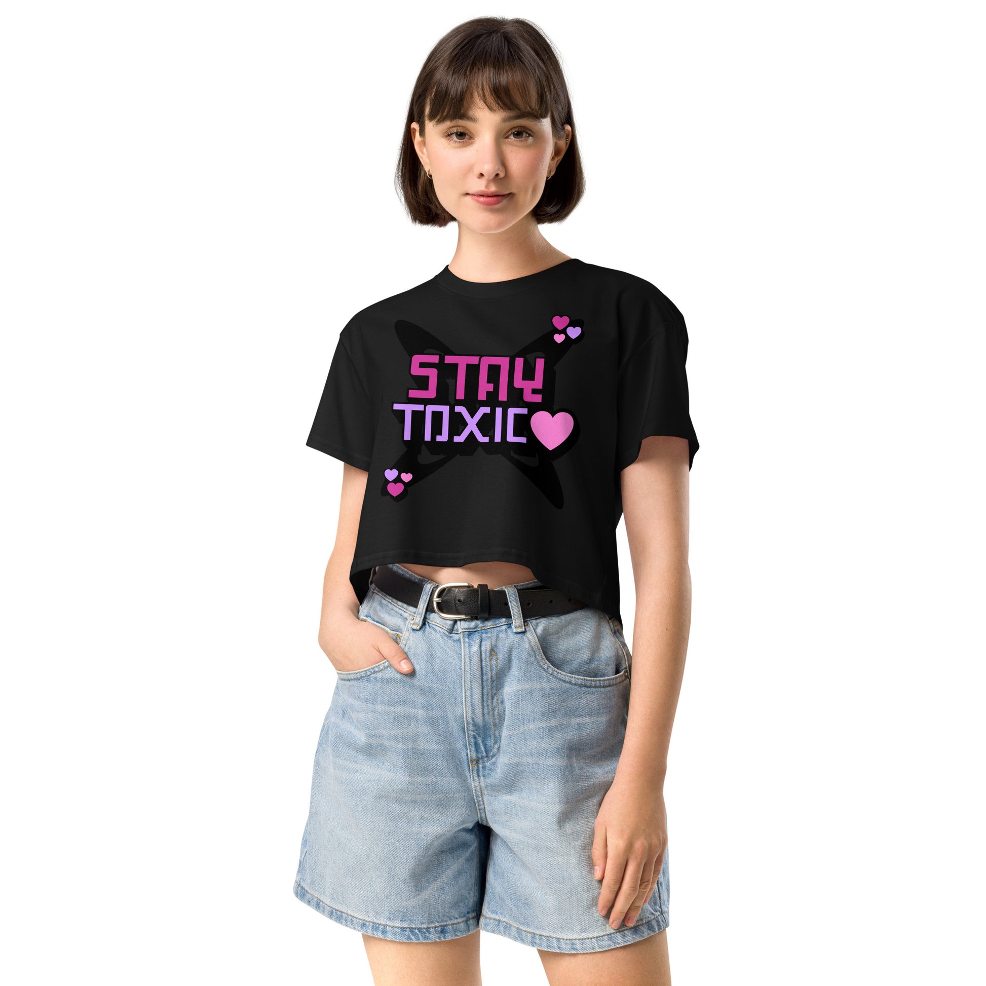 Stay Toxic Women’s crop top - Love, Boy Jordan