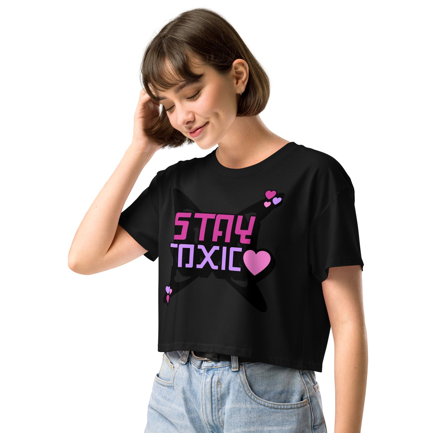 Stay Toxic Women’s crop top - Love, Boy Jordan