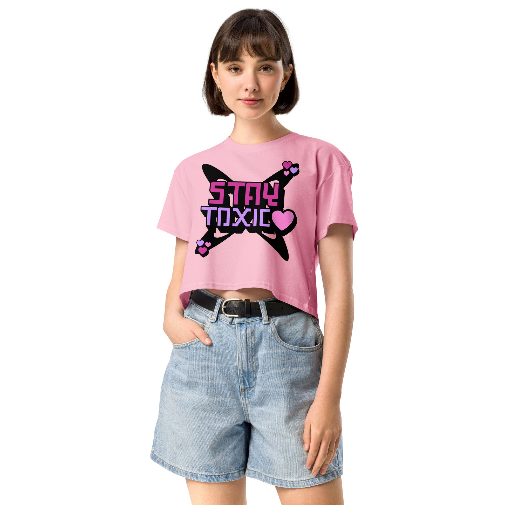 Stay Toxic Women’s crop top - Love, Boy Jordan