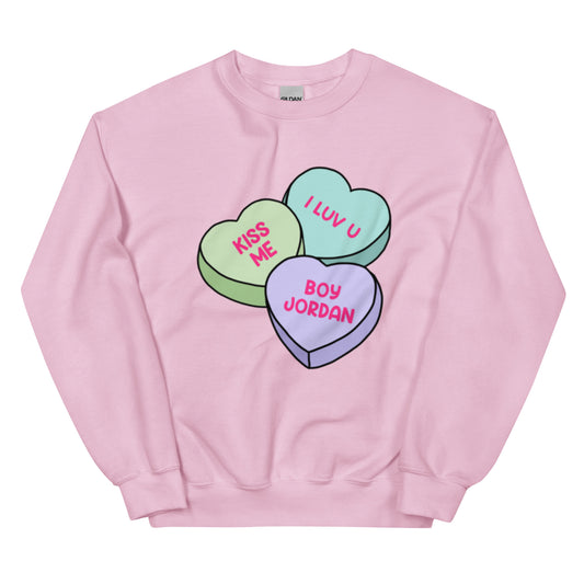 Valentine's Day Unisex Sweatshirt - Love, Boy Jordan