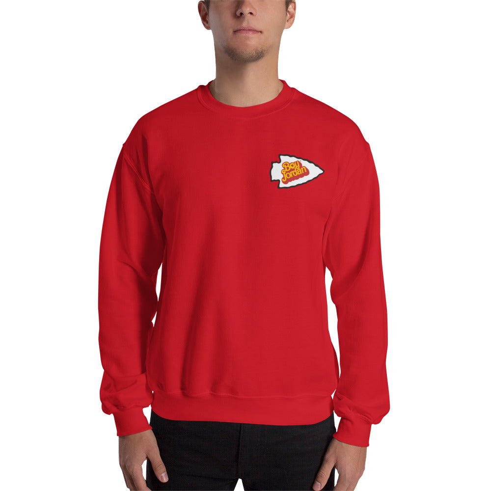 KC Chiefs Unisex Sweatshirt - Love, Boy Jordan