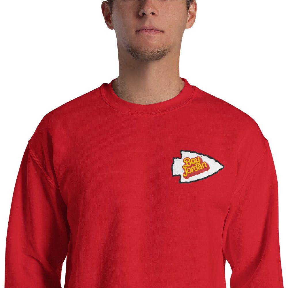 KC Chiefs Unisex Sweatshirt - Love, Boy Jordan